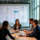 Team conducting digital strategy workshop
